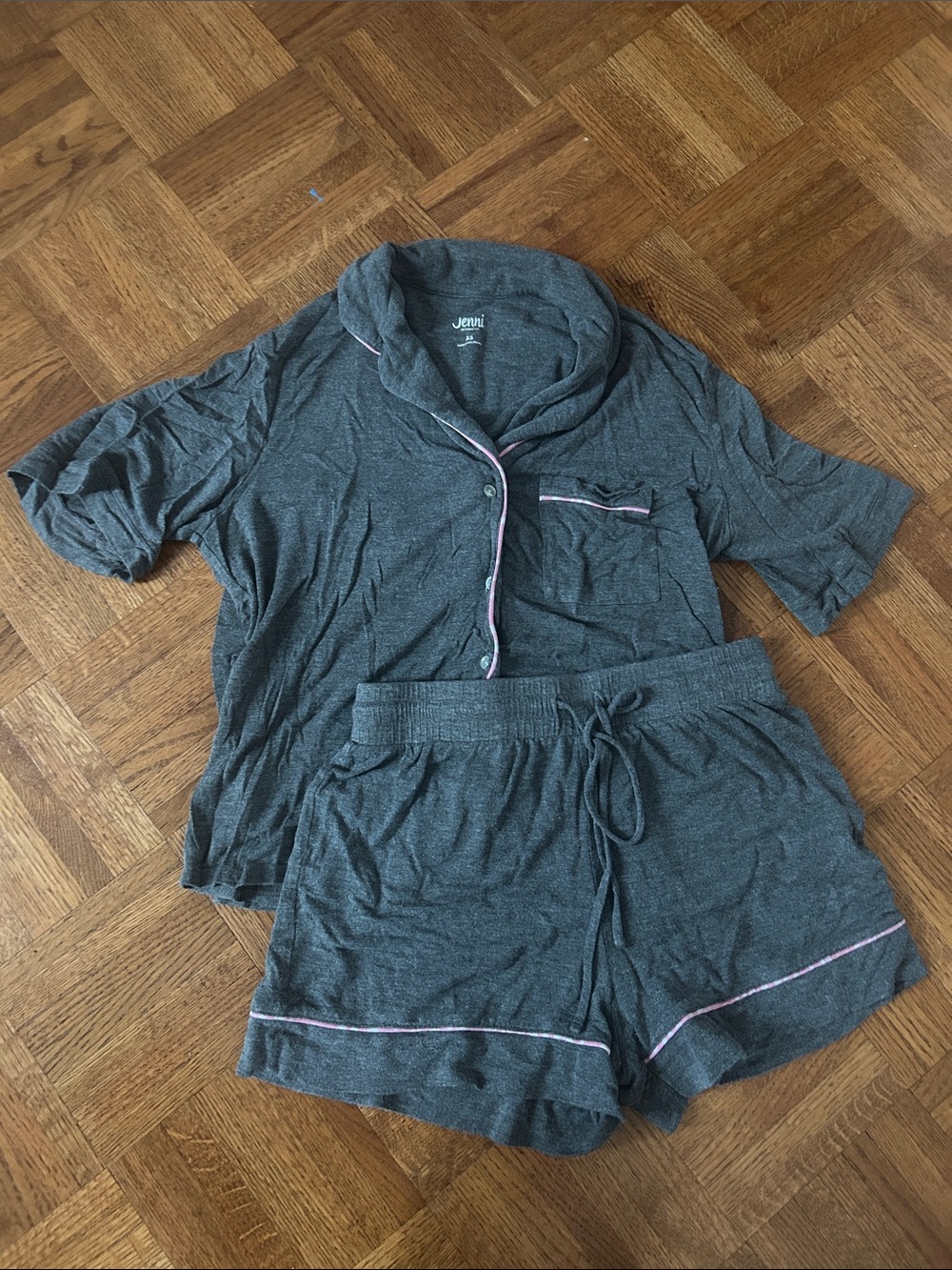 JENNI Dark Gray Pajama Set